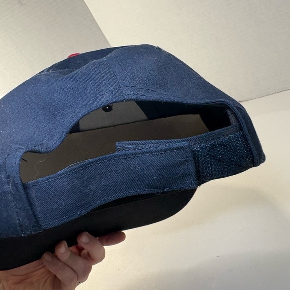 Vintage Cleveland Indians Baseball Hat Velcro SnapBack - Picture 2 of 6